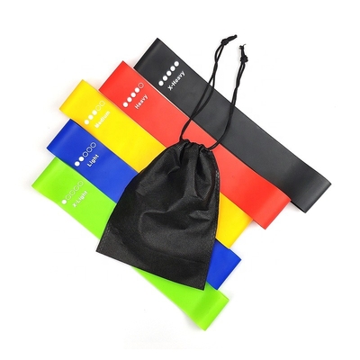 Gym Workout Elastic Resistance Band Latex 5 Pieces Fitness Band