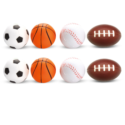 Mini PU Foam Stress Relief Balls Sponge Customized Color For Kids Play