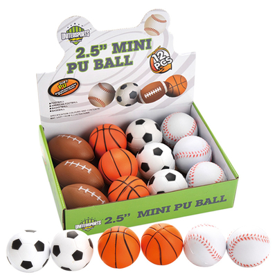 Kids And Adults Football Stress Ball Custom Logo Printed PU Basketball Toy