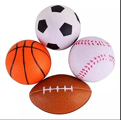 Custom PU Foam Ball , Pressure Relief Anti Stress Ball With Logo