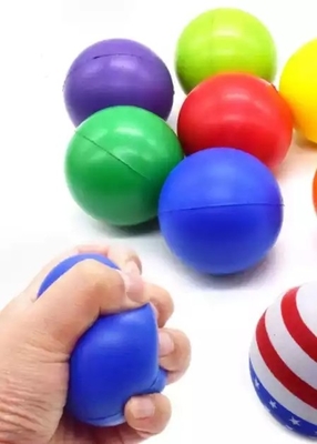 Custom PU Foam Ball , Pressure Relief Anti Stress Ball With Logo