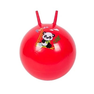 Odorless PVC Jumping Bouncy Ball With Handle For Adults Non Toxic