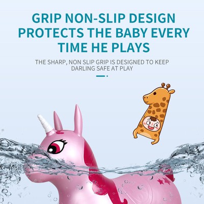Odorless PVC Bouncy Ride On Unicorn , Ultralight Inflatable Unicorn Bouncer