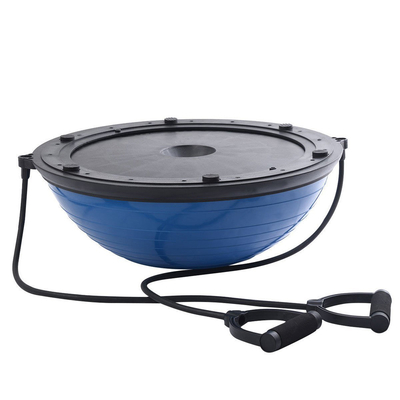 Antiburst PVC Half Round Exercise Ball , Nontoxic Semi Circle Gym Ball