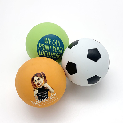 Reusable Nontoxic Rubber Sports Ball , Lightweight High Bounce Rubber Ball