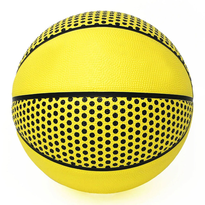 Recycled Odorless Rubber Bounce Ball Antiwear Basketballs For Camps