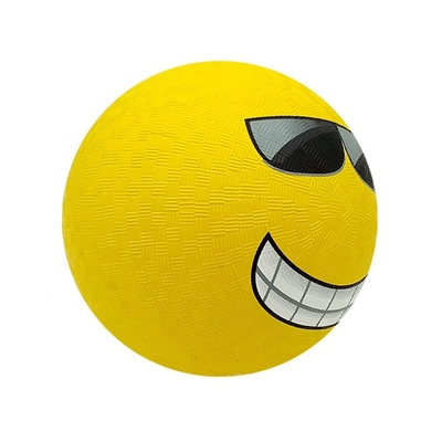 Nonslip Smiley Face Rubber Bounce Ball Multifunctional Reusable