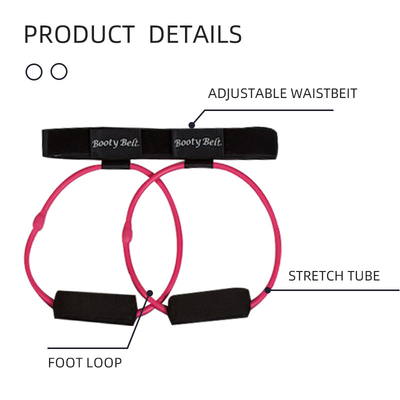 Nonslip elastic exercise bands with handles , Latex fitness insanity resistance bands