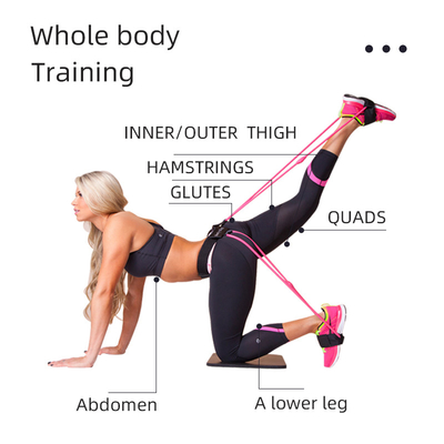 Multifunctional Loop Resistance Band Ultralight Odorless For Bigger Glutes