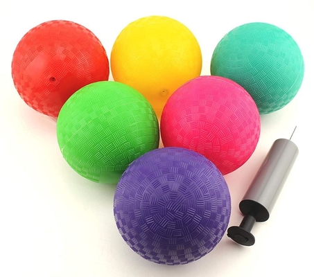 EN71 Rubber Playground Kids Toy Balls Multicolored Ultralight