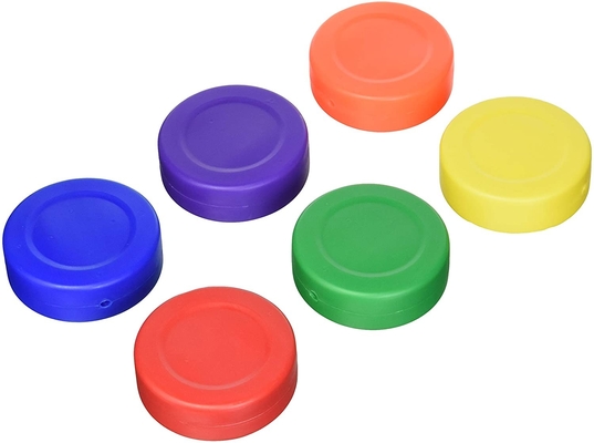 Solid Durable PVC Coloured Hockey Pucks Non Toxic Eco Friendly