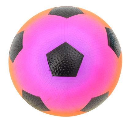 Rainbow Colored PVC Inflatable Rainbow Ball Odorless Soccer