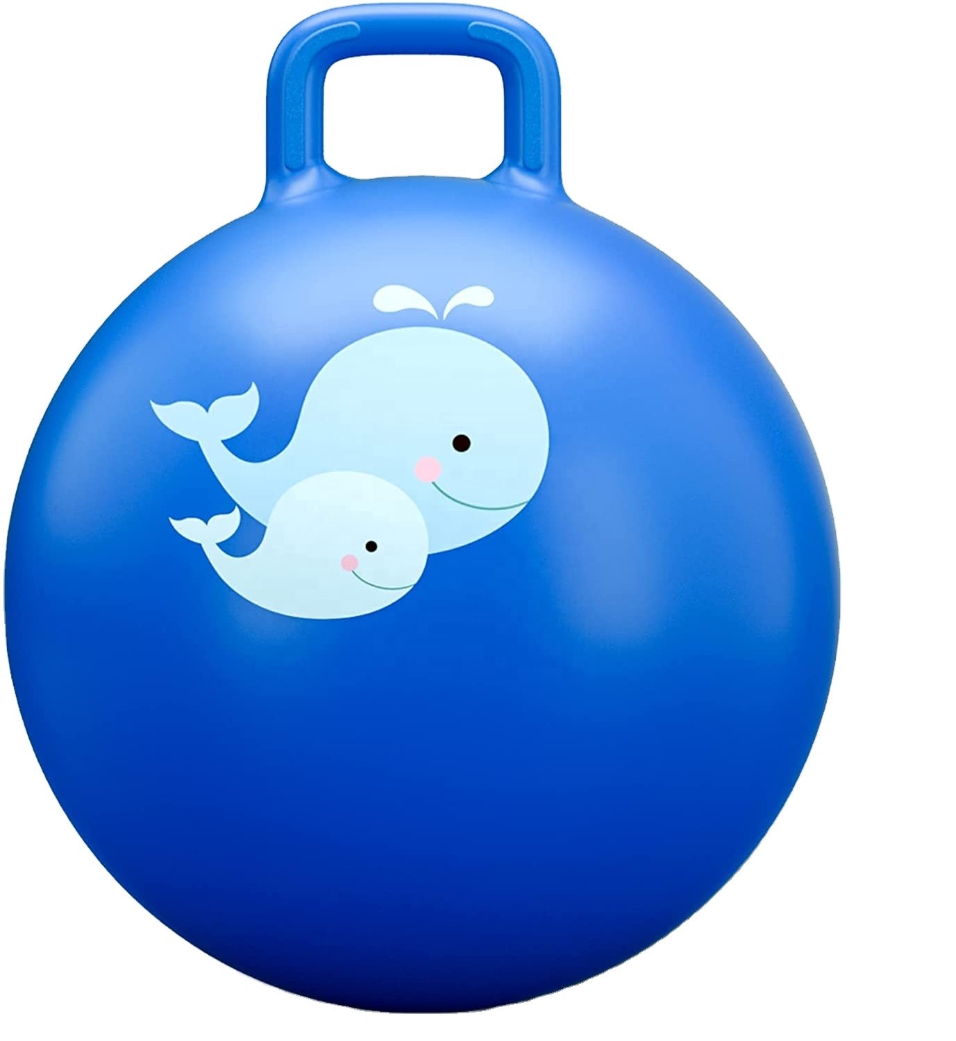 Portable PVC Childrens Bouncy Hoppers , Non Toxic Hopping Ball With Handle