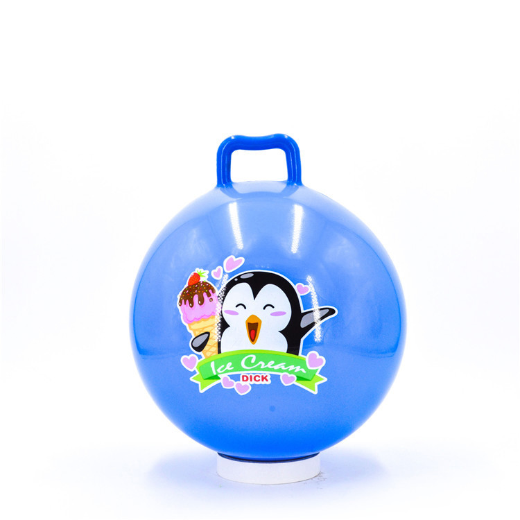 Nontoxic Red Large Bouncy Balls With Handles Odorless Ultralight