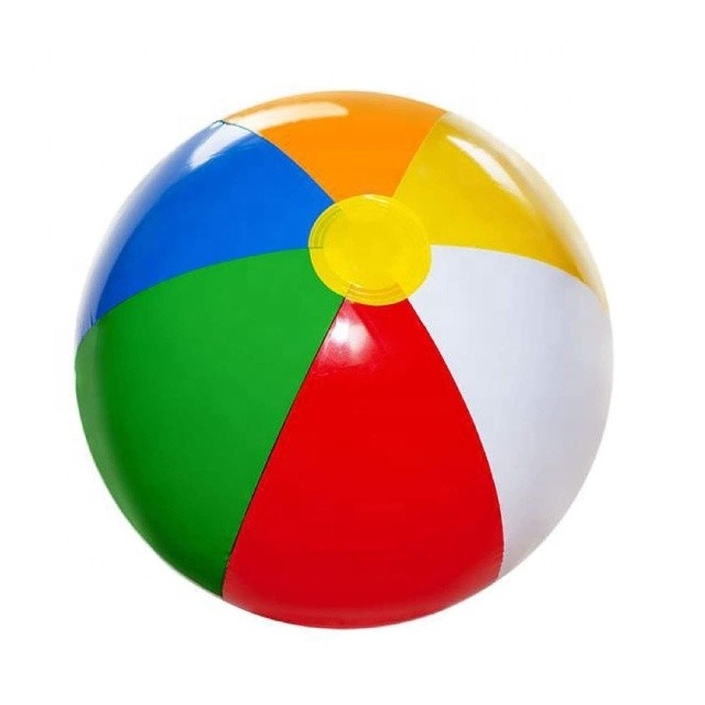 Small Inflatable PVC Beach Ball Lightweight Odorless Durable