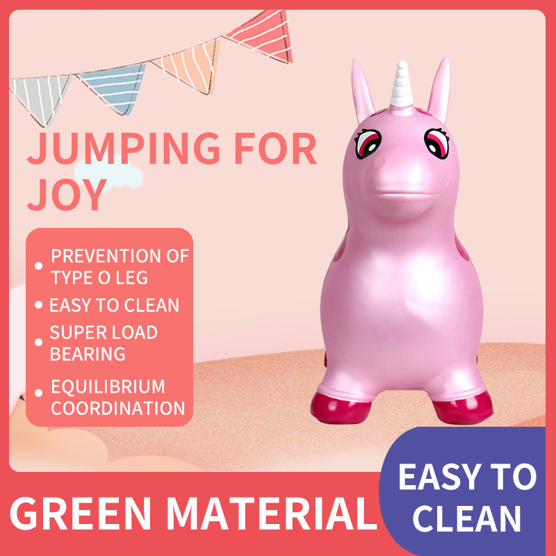 Antiwear Unicorn Inflatable Animal Bouncer Multi Function Tasteless