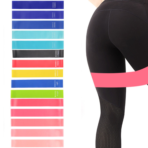 Harmless Latex Loop Resistance Band Ultraportable Antiwear For Physical Therapy