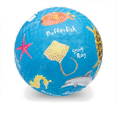 Rubber Playground Inflatable Toy Ball 8.5" Outdoor With Air Pump