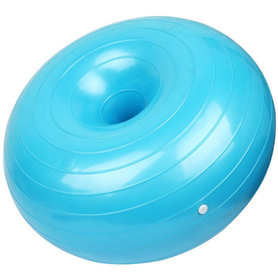 Nonslip Donut PVC Yoga Ball Wear Resistant Recycled For Indoor Sports